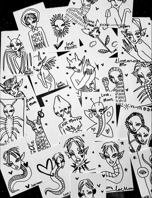 1 POLAROID + 1 MYSTERY DRAWING
